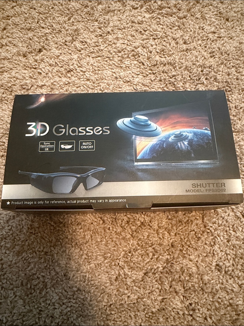 NIB - Shutter - 3D Glasses - Model #FPS3D02